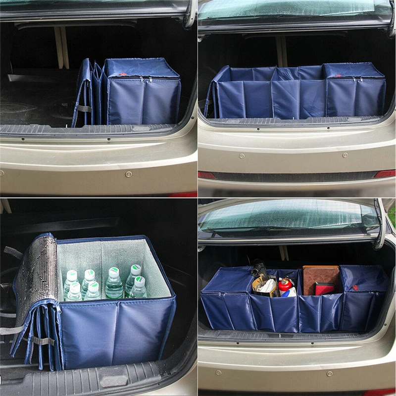 

Car Trunk Organizer Large Capacity Folding Car Storage Bag Durable Waterproof Large Storage Boot Organiser Box for Car/Truck/SUV