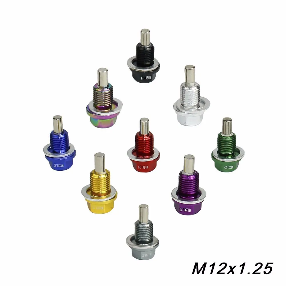 CNSPEED M12* 1,25 мм Магнитная дренажная масляная пробка/масляный сливной разъем красный синий черный золотой фиолетовый серебристый зеленый серый YC100283
