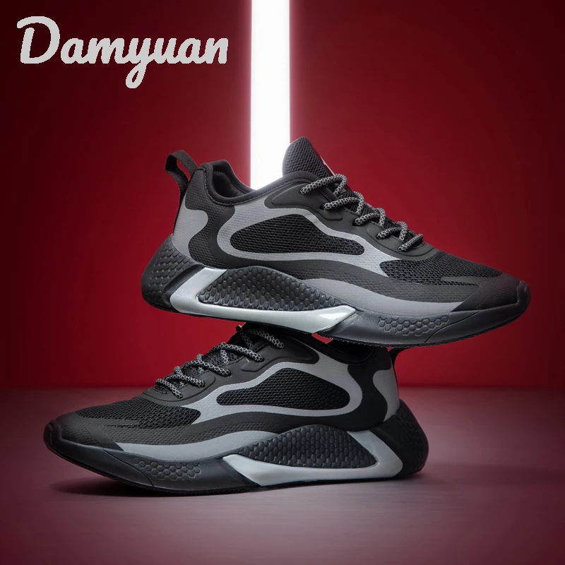 Лидер продаж Модные удобные светоотражающие мужские кроссовки Уличная обувь для