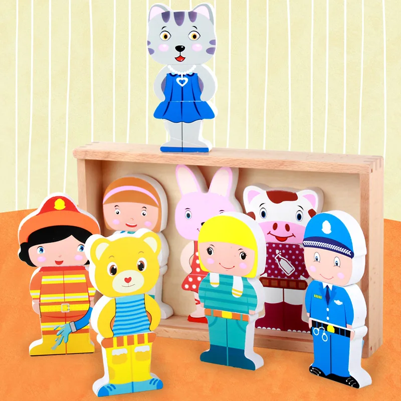 Бесплатная доставка детские игрушки с деревянным блоком для раннего образования