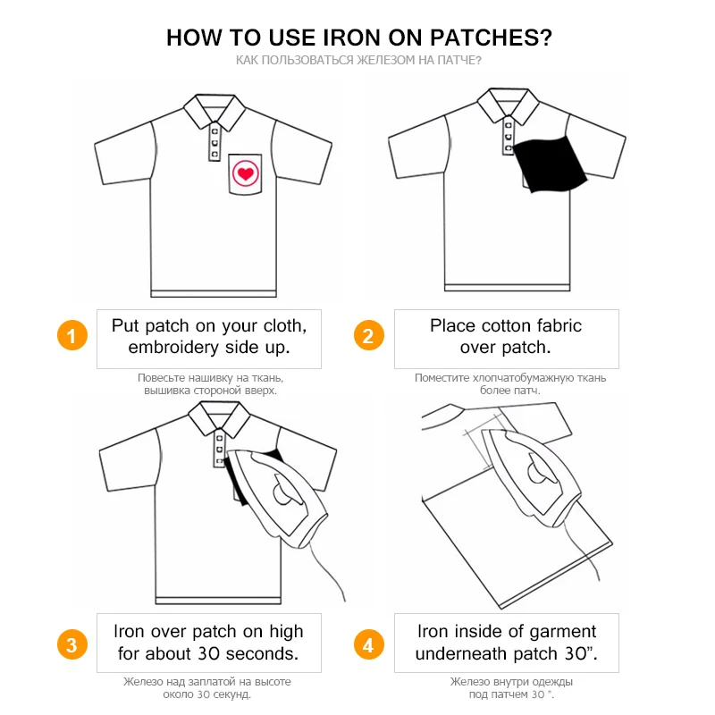 Embroidered Patches for Clothing Iron on Patch Cartoon Rainbow Applique Badge Donuts Cute Parches Garment Accessory Washable DIY | Дом и сад