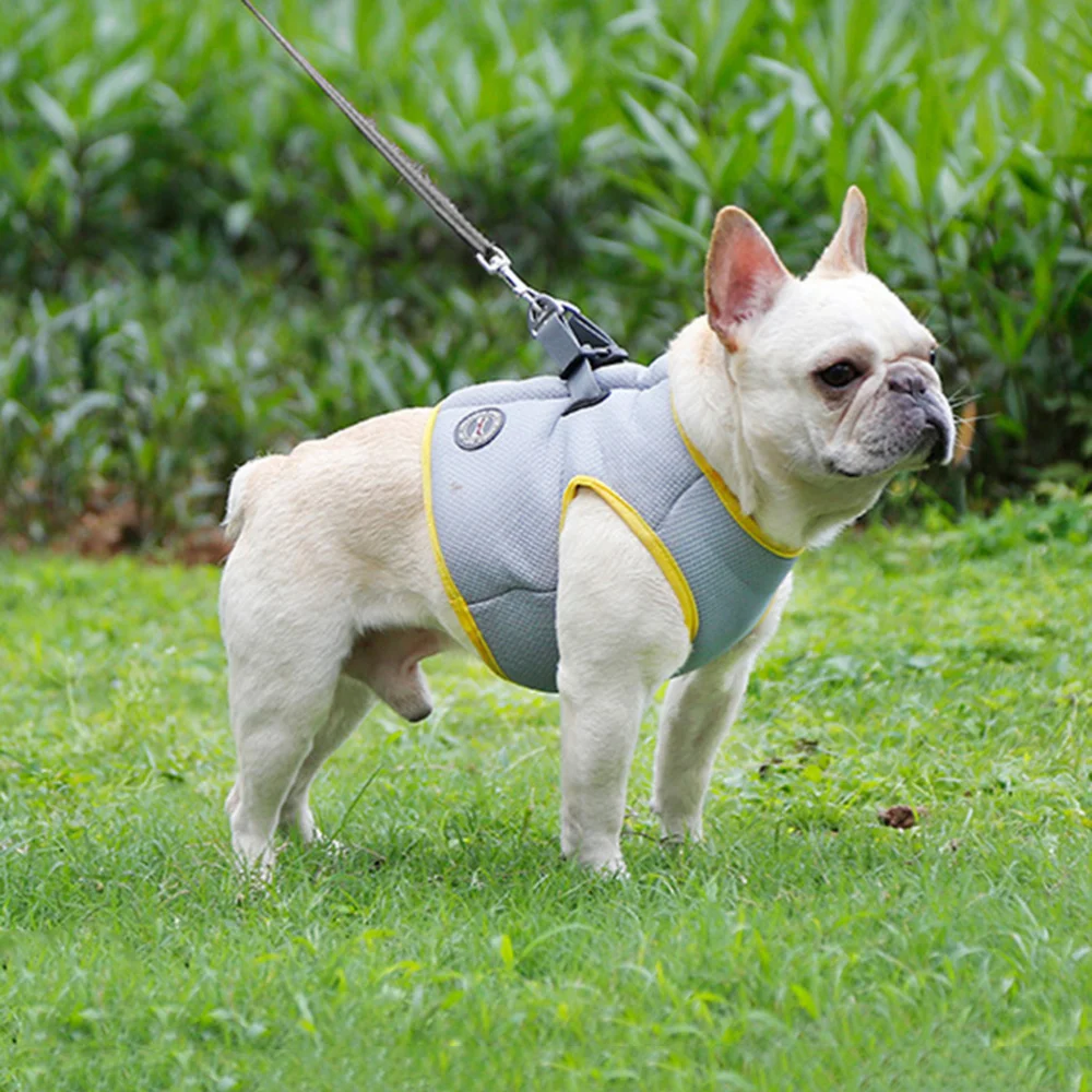 

Summer Pet Cooling Harness Breathable Chest Back Vest Chest Strap Cooler Dog Puppy Breathable Harness - Size XXL
