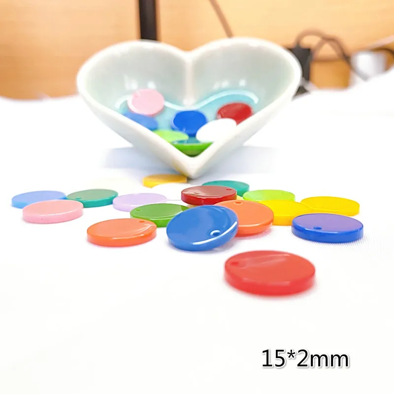 Круглые акриловые резиновые прокладки серьги аксессуары Подвески ожерелья