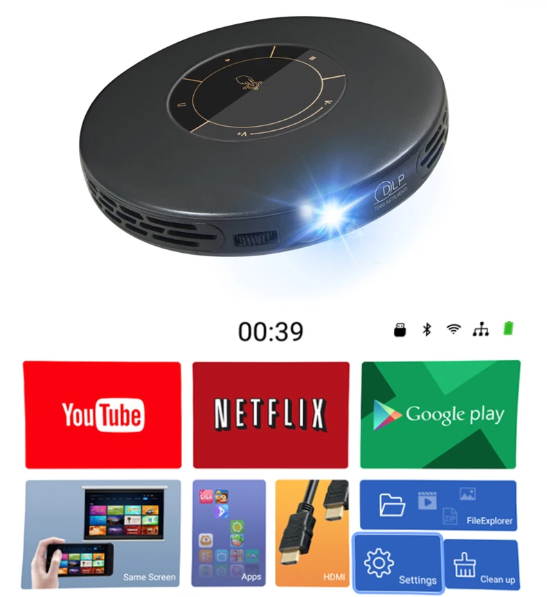 Портативный проектор Wejoy DL = P2 с USB 3 0 4K домашний кинотеатр сотовый поддержкой Android