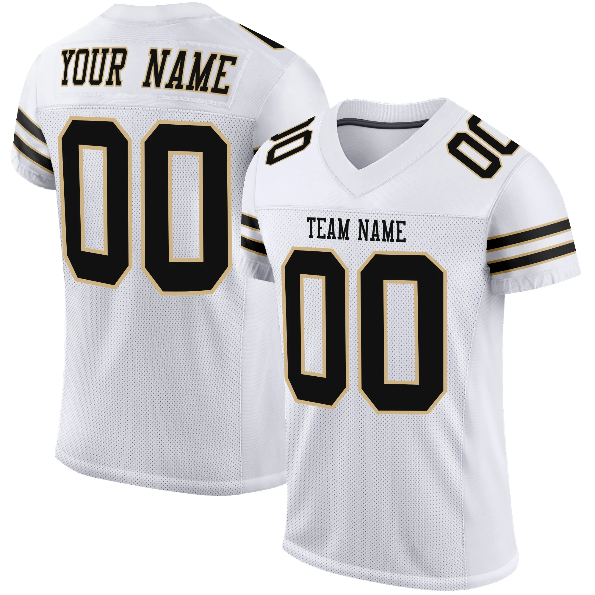 Fashion Football Jersey Custom Full Sublimation Your Team Name/Number Mesh Breathable V-neck Uniform for Men/Women/Kids Big Size