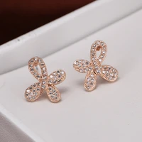 de213 fashion delicacy 4a zircon geometry abstract plum ear stud girls gift party banquet womens jewelry earrings 2021