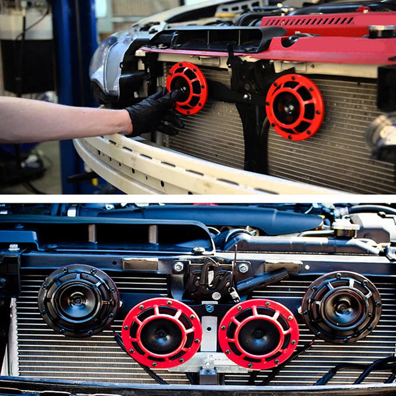 Супер громкий звуковой гриль 12 В Электрический компактный автомобильный рожок