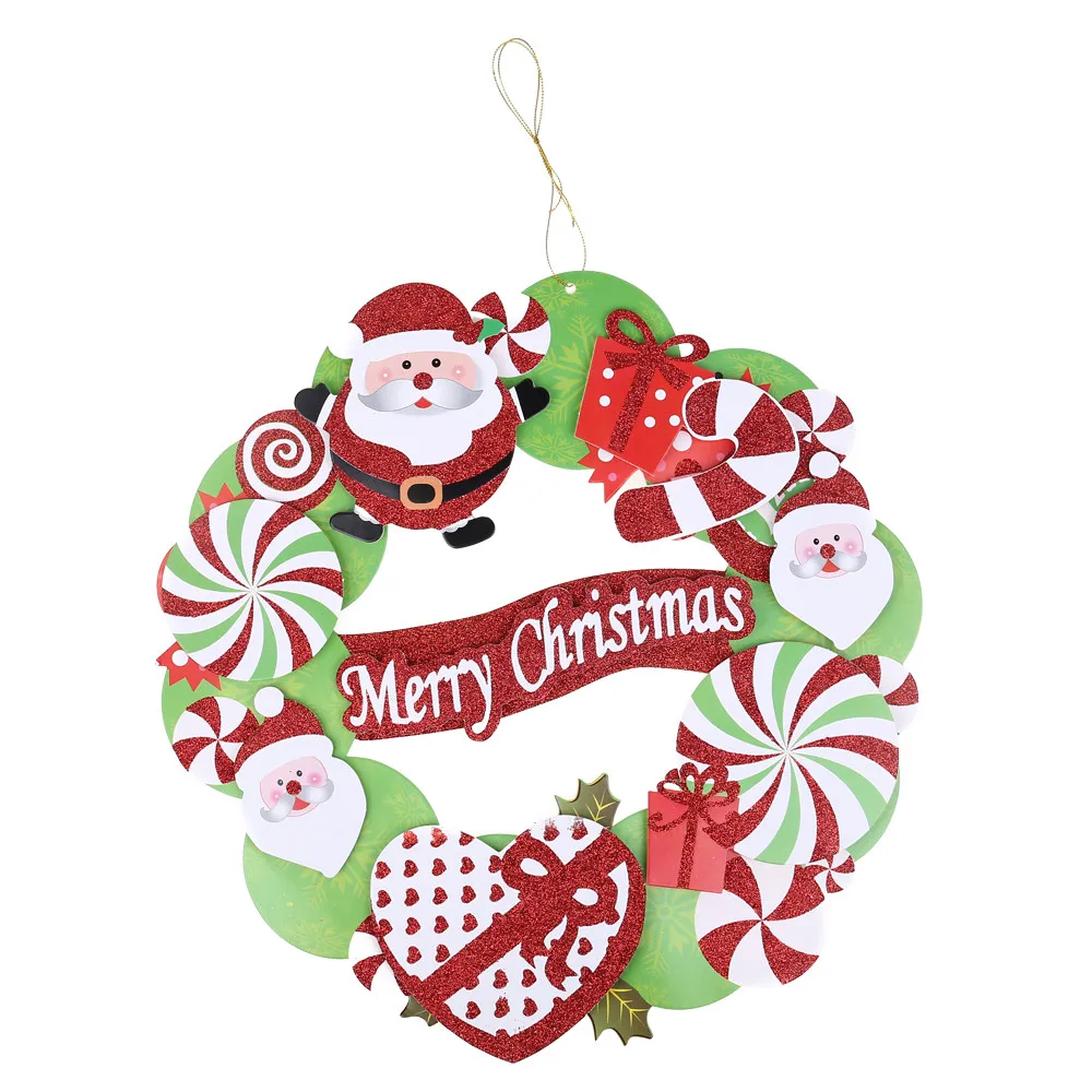 Рождественский венок подвесное украшение вечерние украшения navidad d90924| |