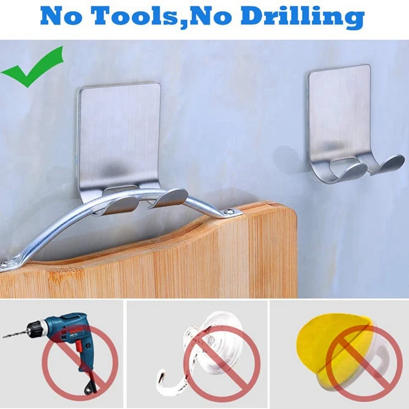 

Self Adhesive Shower Hooks Shaver Hanger Stand Stainless Steel Utility Hook