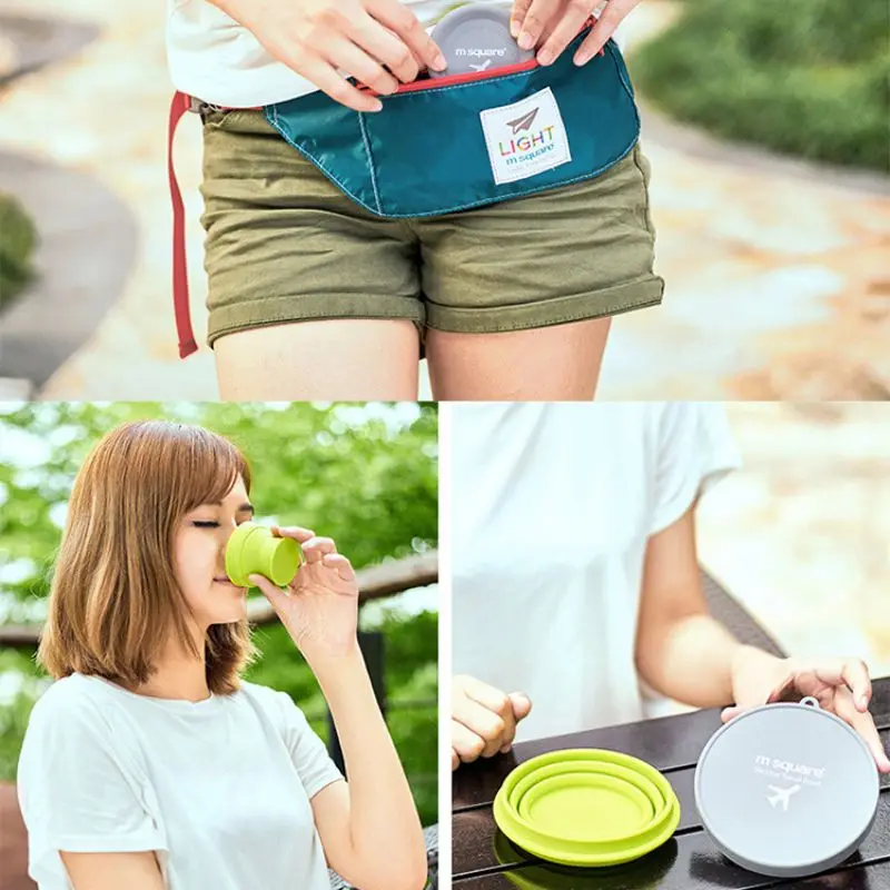 Складная чаша ультра-тонкая портативная телескопическая складная Регулируемая