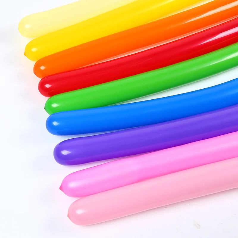 

100pcs Magic Balloons Wholesale Children's Birthday Party Decorations Long Strips of Colorful Woven Balloons