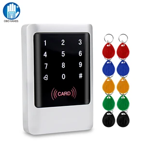 ip65 waterproof rfid keypad access control panel touch metal board 125khz13 56mhz smart reader for door access control system free global shipping
