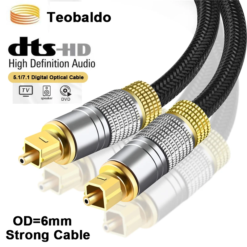 Цифровой оптический аудио кабель Toslink SPDIF волоконный динамик провод для HIFI