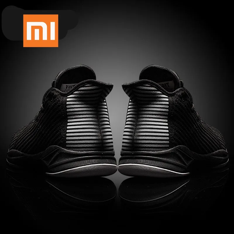 

Мужские баскетбольные ботинки Xiaomi с высоким верхом и v-zoom, Нескользящие и износостойкие боевые ботинки с воздушной подушкой, осень