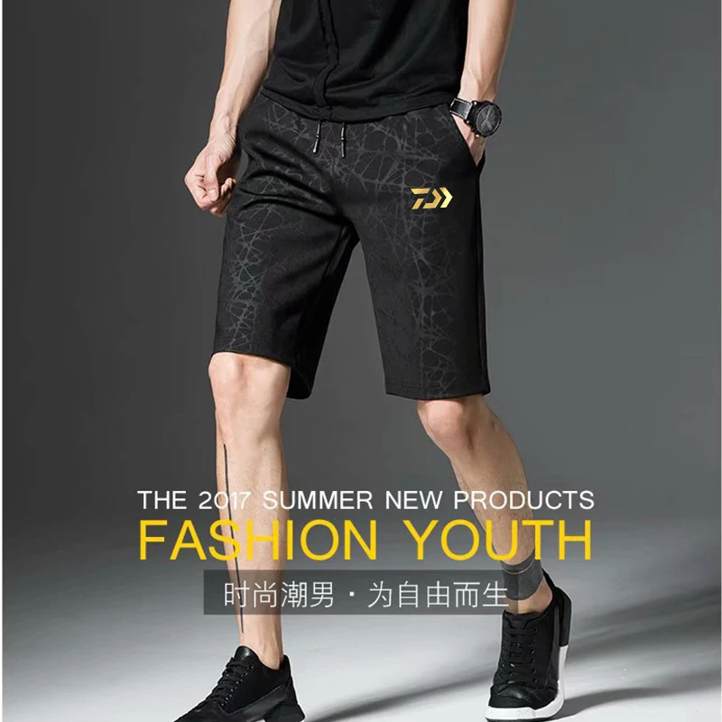 

2020 DAIWA Fashion Men's Fishing Casual Shorts Summer Thin Camouflage Sports Straight Shorts Outdoor Beach Pants