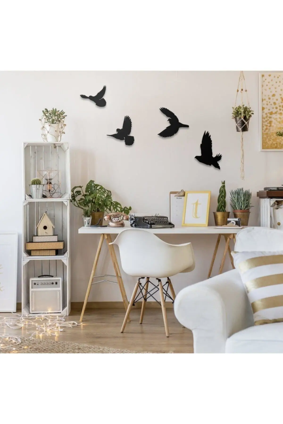 

Decorative Modern Four Bird Wall Ornament Wall Decor