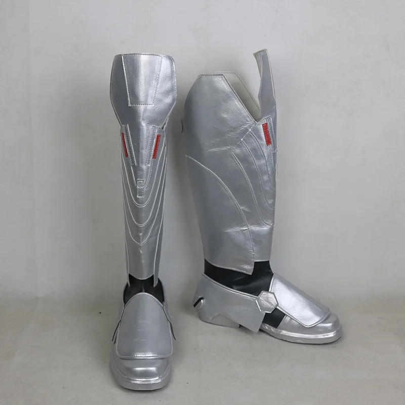 Горячая Распродажа игры OW Reaper Cos серебряные Ботинки стильные Косплэй обувь