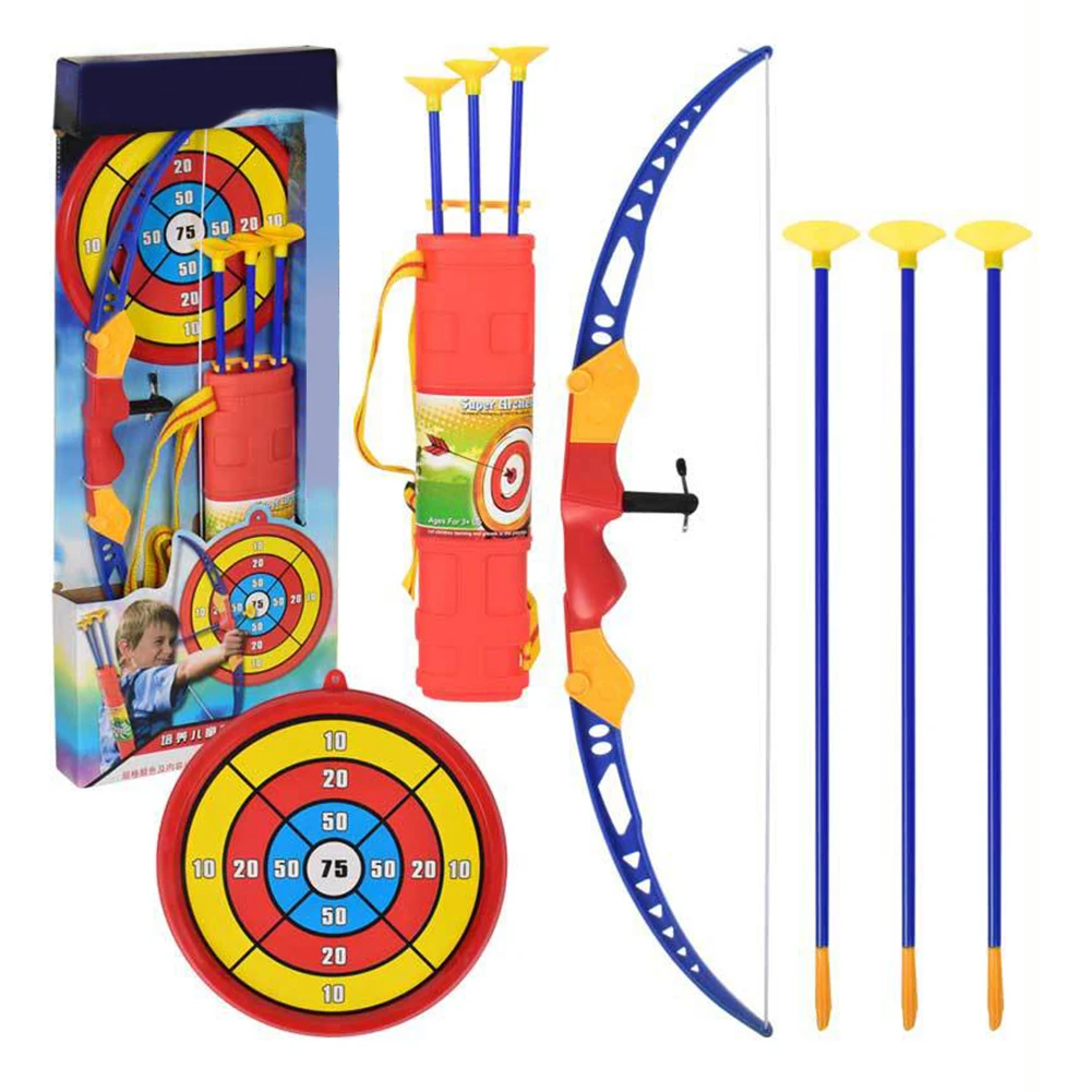 Детские Стрелка Игрушка Спорт на открытом воздухе стрельба из лука с мишень лук