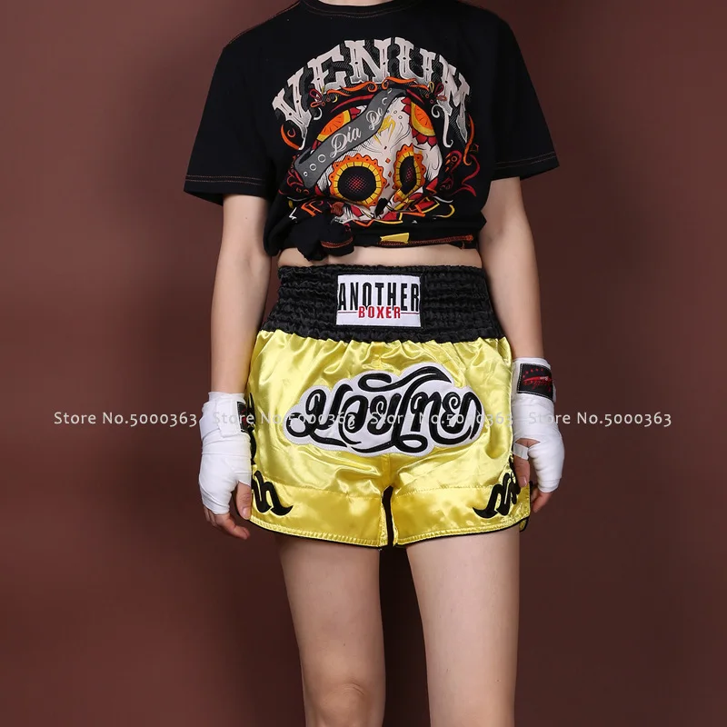 ММА кикбоксинг мужские и женские Муай Тай шорты для мальчиков девочек Bjj детей