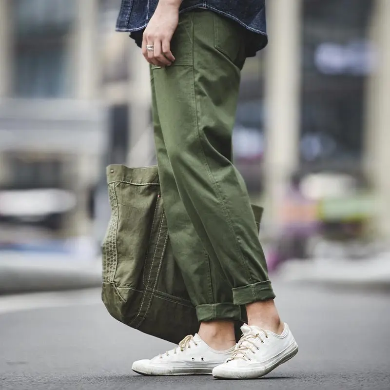 Брюки Maden мужские прямоугольные армейские повседневные винтажные штаны в стиле