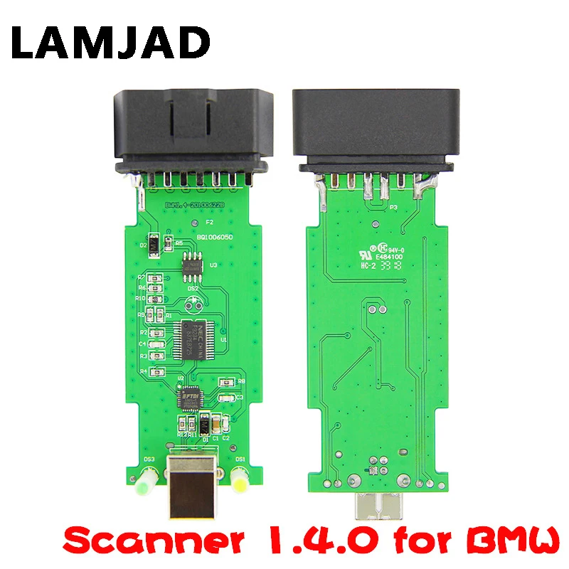 Новый сканер для BMW 1.4.0 версии 1 4 с чипом FT232RL PA Soft OBD2 диагностический инструмент