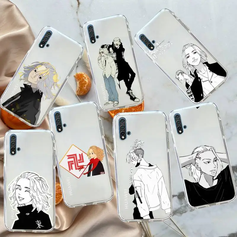 

tokyo revengers anime Phone Case Transparent for Huawei honor P mate Y 20 30 40 10 8 5 6 7 9 i x c pro lite prime smart