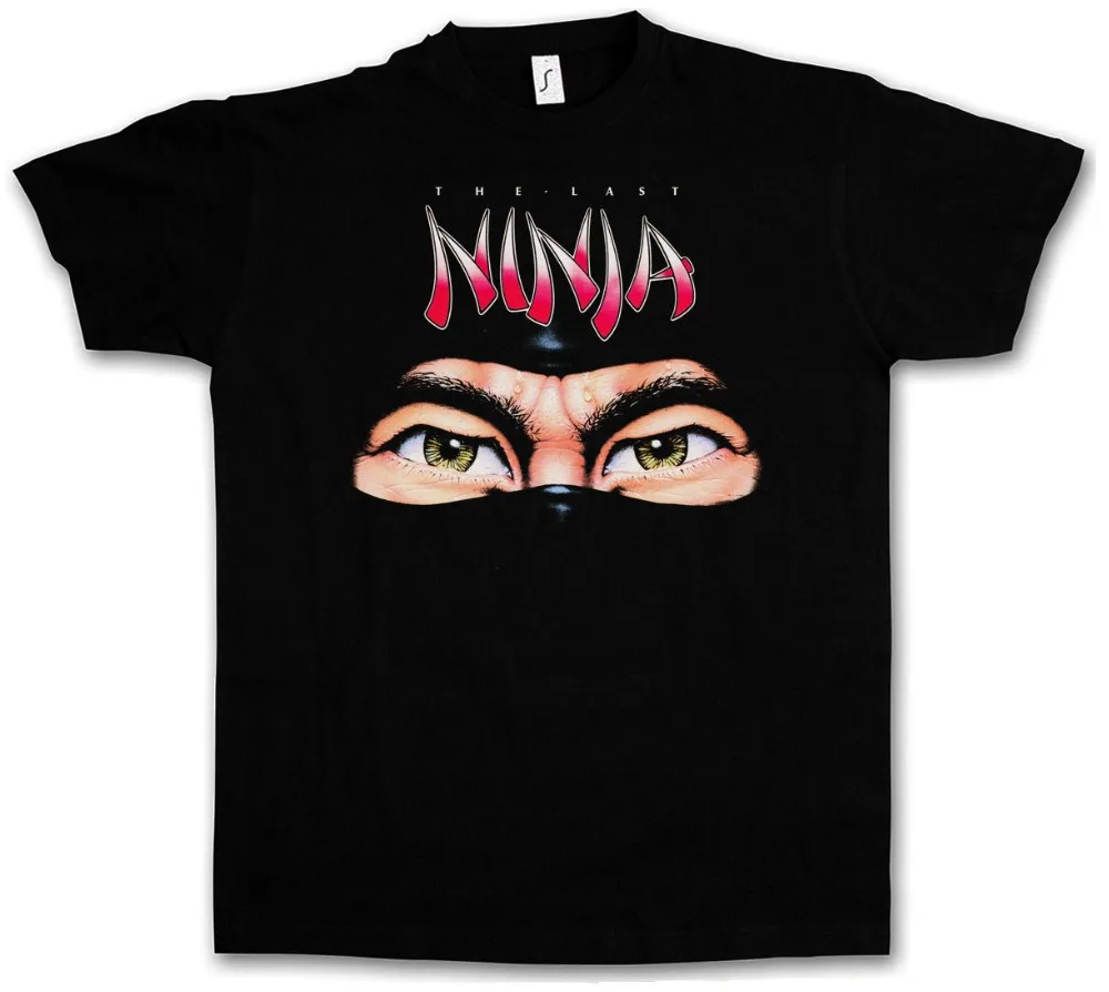 Мужская футболка в стиле ретро с принтом Последний ниндзя Винтажная круглым