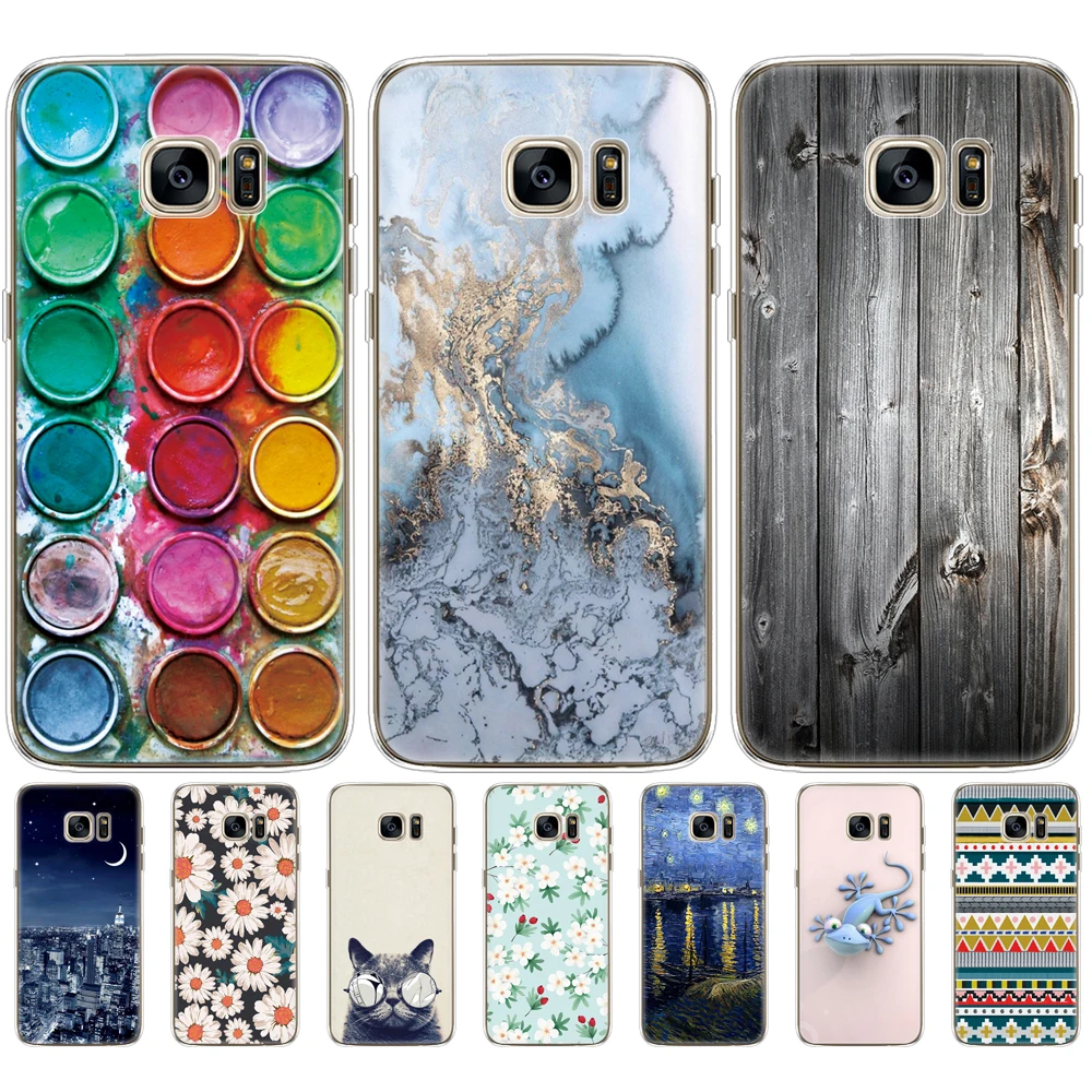 Мягкий силиконовый чехол для телефона Samsung Galaxy S7 / edge чехлы G930F G930FD G930W8 | Мобильные