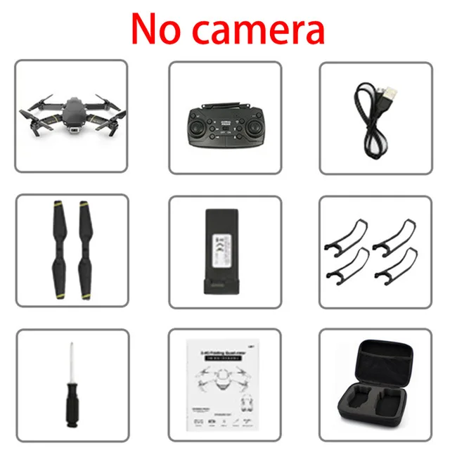 No camera Global drone EXA Dron with camera HD1080P WiFi FPV drone 4K RC helicopter FPV helicopter drone VS drone E58 E520 quadcopter - Color: No camera