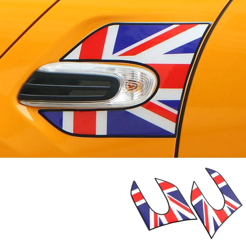 3D наклейка на боковую пластину автомобиля с принтом Union Jack крыло наклейки для Mini