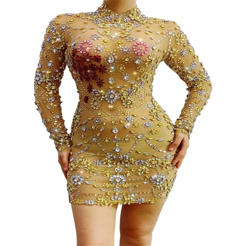 

Модель для ночного клуба H227 для вечеривечерние, модель для выступлений, Женская облегающая вечерняя юбка, эластичная юбка с кристаллами и стразами