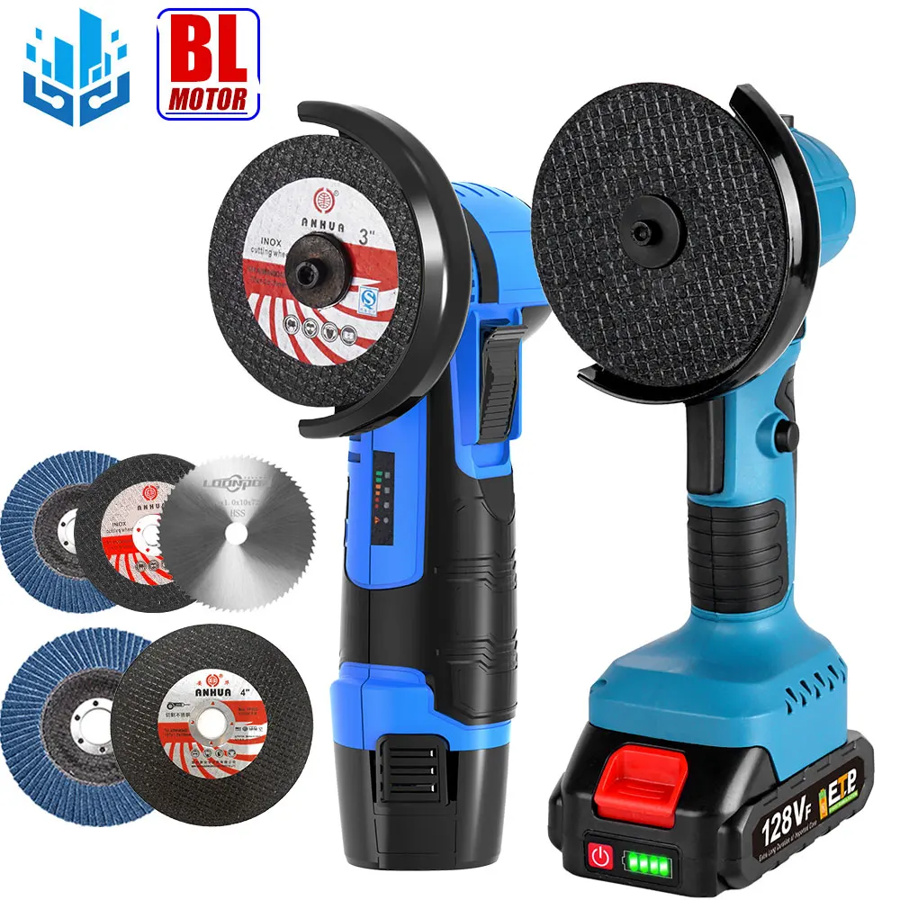 

12/21V Mini Brushless Angle Grinder 500/900W Metal Cutting Grinding Polishing Power Machine Cordless Wood Cutting Saw