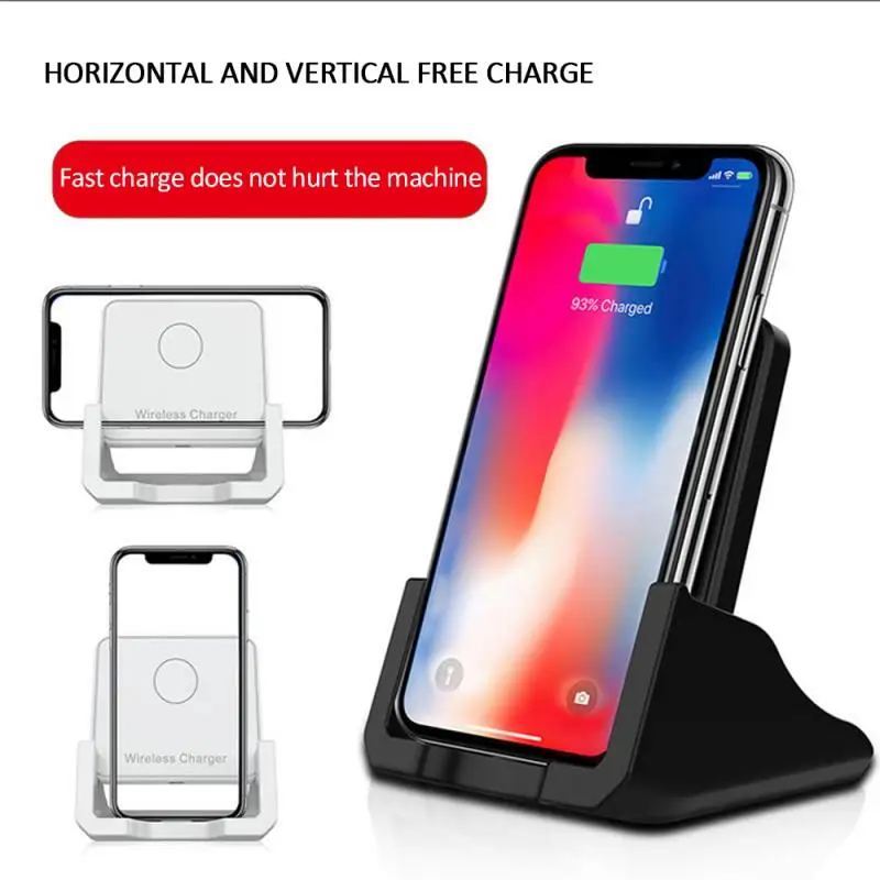 Qi Wireless Charger Fast Charging Phone Holder Stand desk for Samsung iPhone 11 x xs xr chargers huawei | Электроника