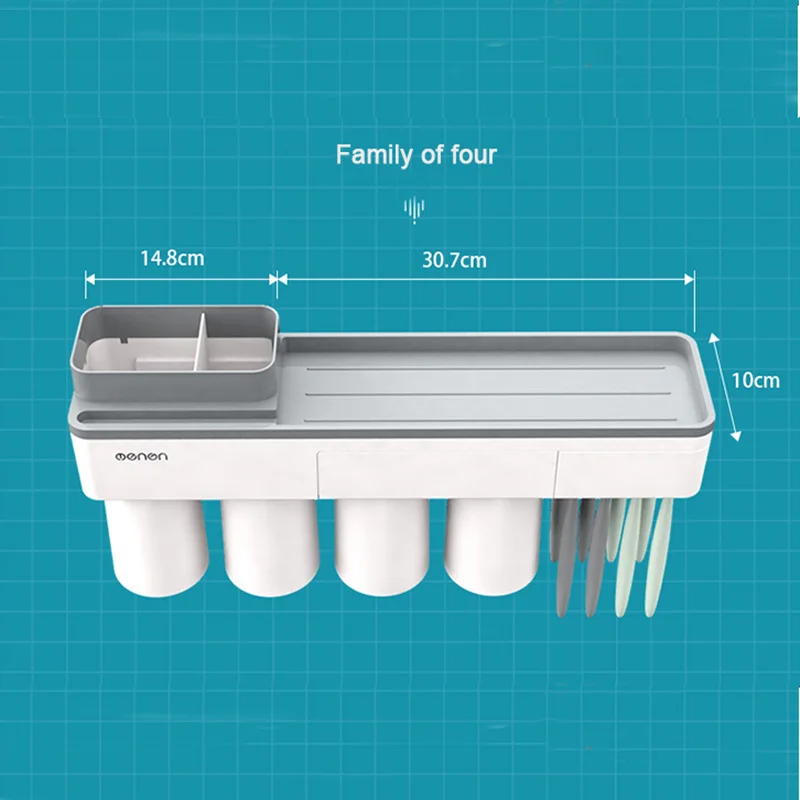 Держатель для зубных щёток и пасты настенный|Наборы аксессуаров ванной| |