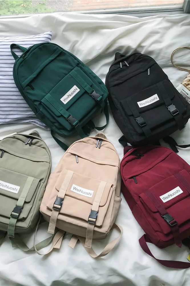 Новый женский рюкзак мода Harajuku стиль нейлоновая ткань вместительные для отдыха