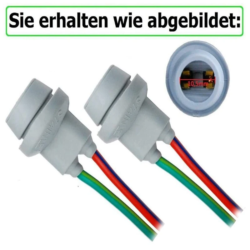 2 шт. W5W T10 штекер для сигнасветильник ламп парковки ширина держателя индикатора