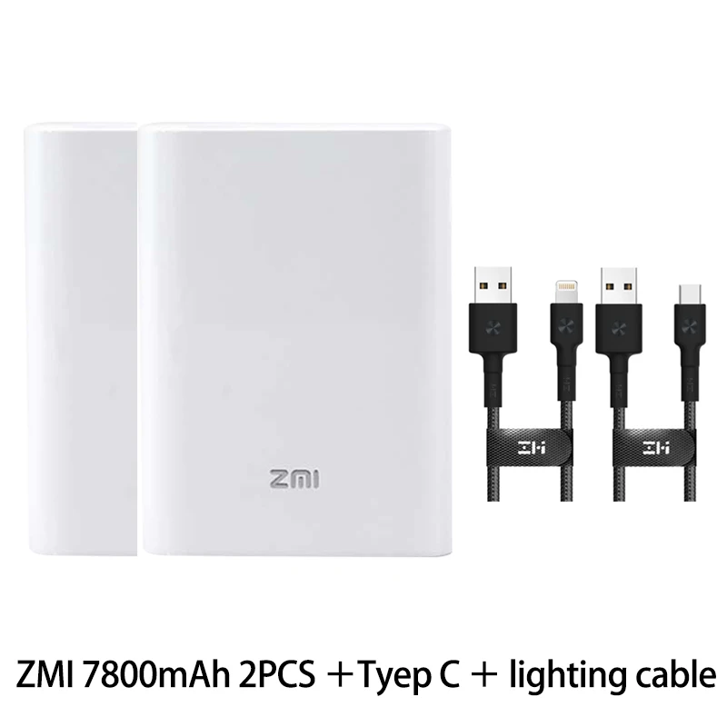 add 2black cable ZMI 4G Wifi роутер 7800 мАч Внешний аккумулятор беспроводной wifi повторитель 3G4G роутер Мобильная точка доступа 7800 мАч Внешний аккумулятор MF855 - Цвет: add 2black cable