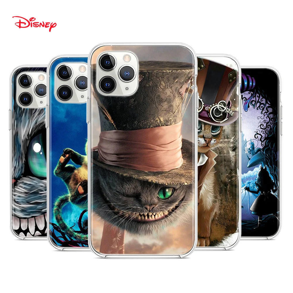 

TPU Silicone Cover Alice in Wonderland Cat For Apple IPhone 12 Mini 11 Pro XS MAX XR X 8 7 6S 6 Plus 5S SE Phone Case
