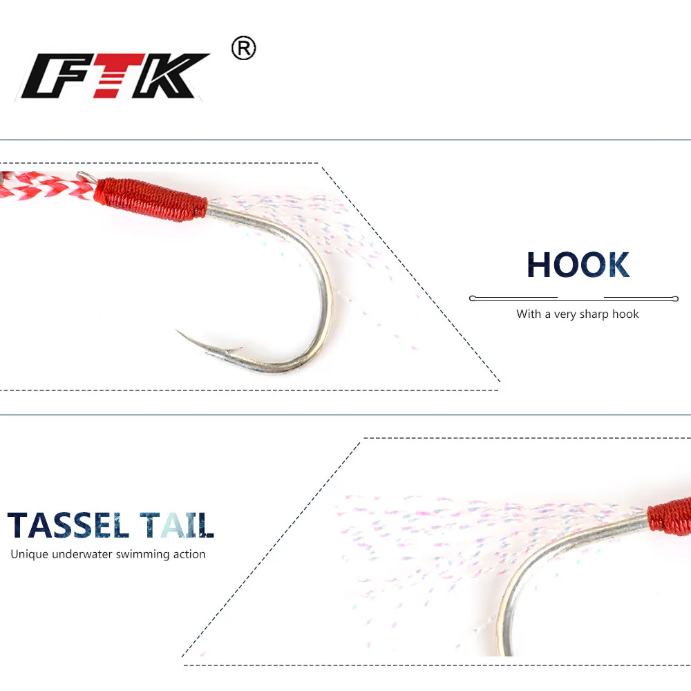 Медленно Тонущая жесткая металлическая рыболовная приманка для джиггинга 20/30/40 г