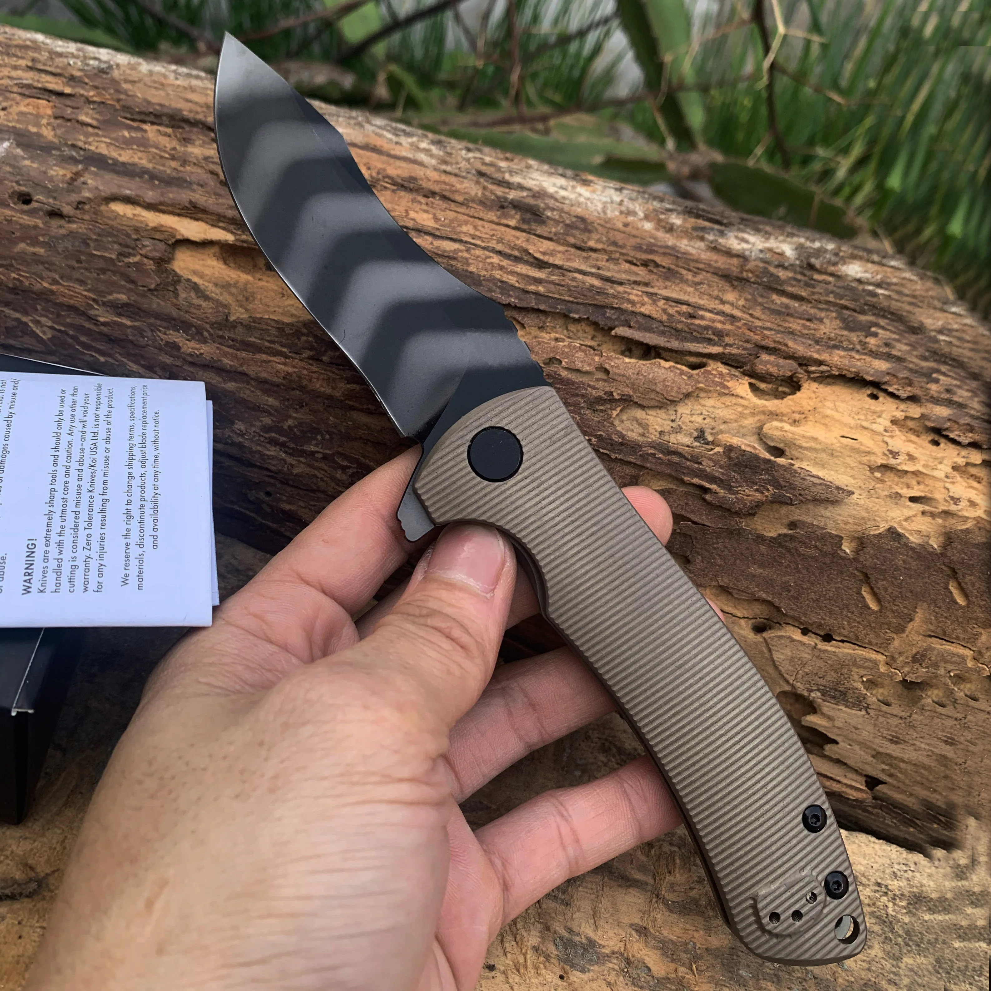 Подшипник ZT 0920 быстрооткрывающийся нож 20cv Tiger blade рукоятка из титанового сплава