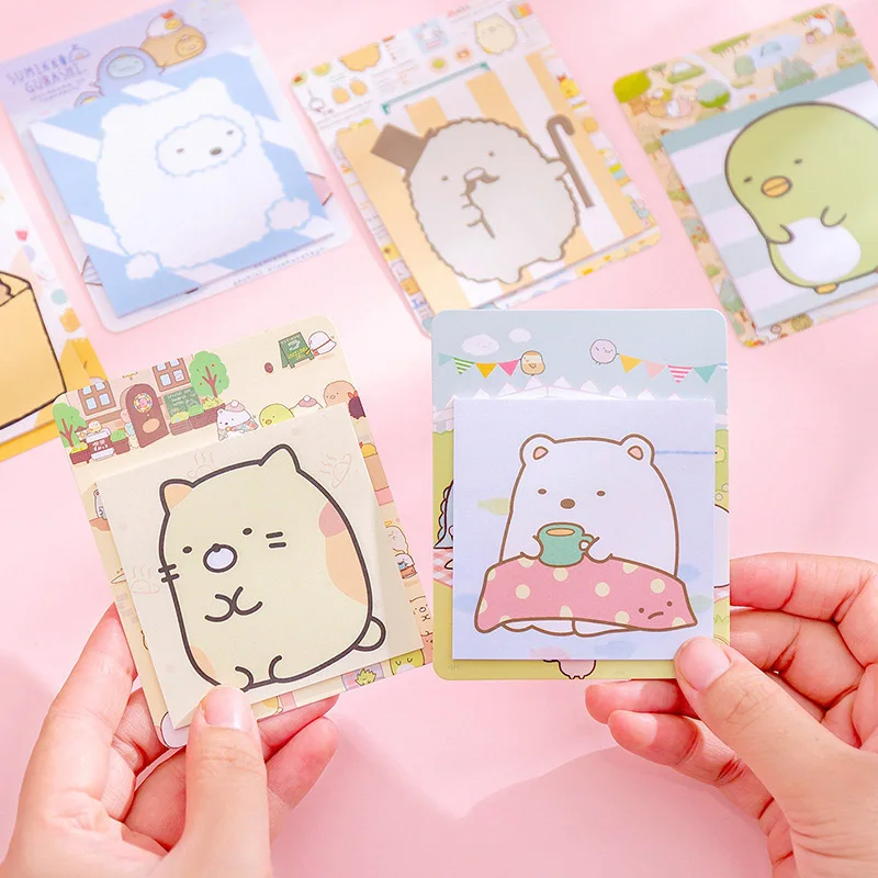 20 листов милые Sumikko блокноты Kawaii липкие для детей Подарки девочек школьные