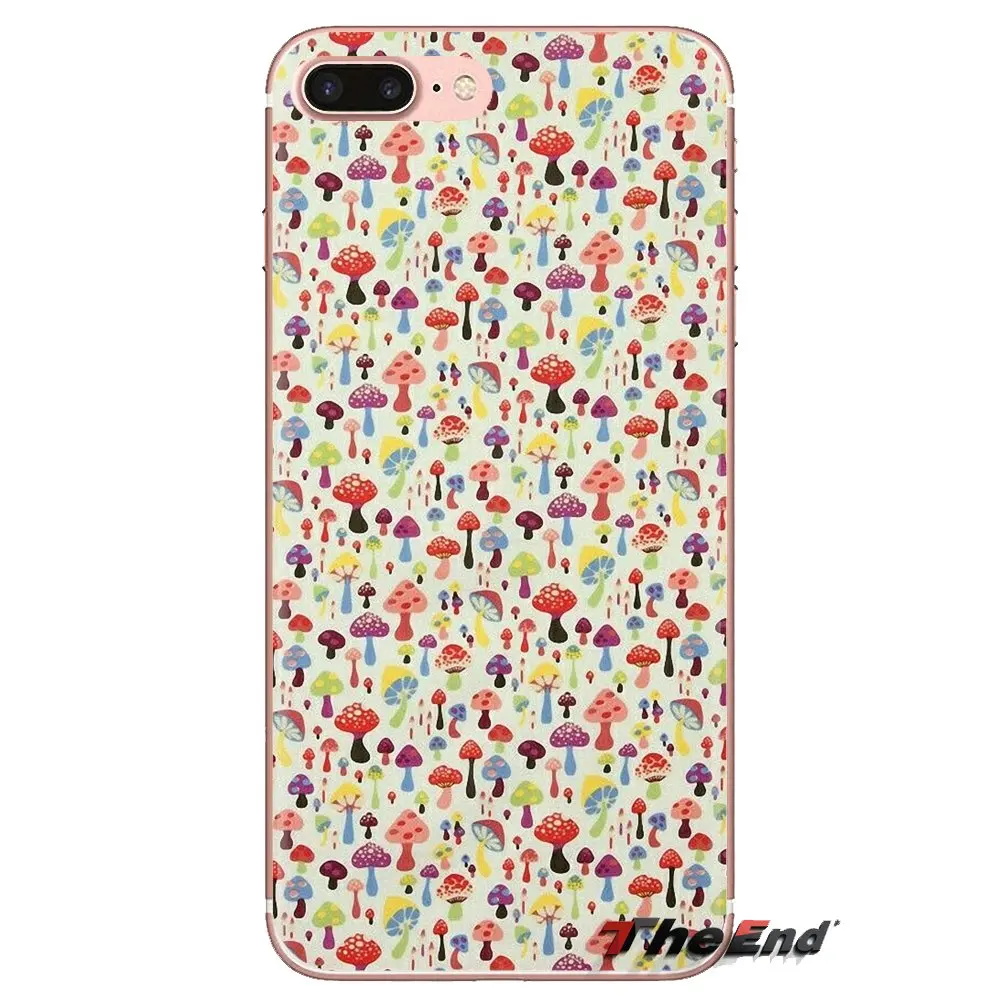 Красный супер красочный гриб для sony Xperia Z Z1 Z2 Z3 Z5 compact M2 M4 M5 E3 T3 XA Aqua LG G4 G5 G3 G2 Mini Чехол