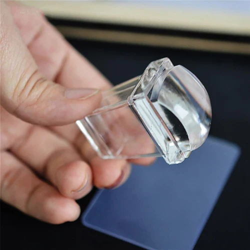 Горячее предложение 2 шт./компл. желе силикон для дизайна ногтей стемпер скребок