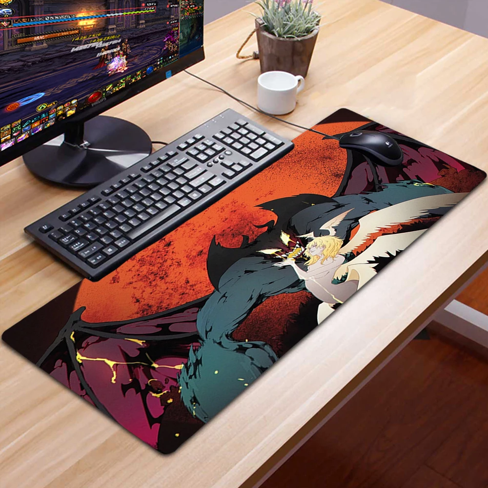 

Devilman Crybaby Mousepad 40x90 Alfombrilla Gaming Accessories Non-slip Mouse Pad Anime Mausepad 90x30 Cartoon Tappetino Mouse