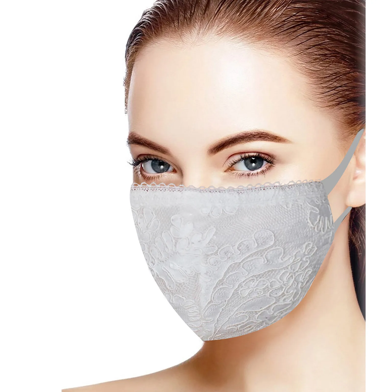 Маска для лица Женская кружевная многоразовая моющаяся 1 шт. | Тематическая
