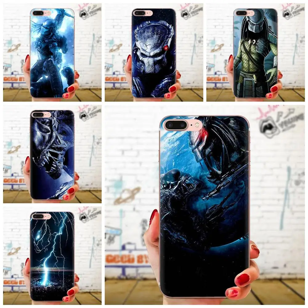 Чехол из мягкого силикона с чужой против Хищника для Xiao mi 3 4 4C 4i 5 5s 5X6 6X8 SE Pro Lite A1 Max x