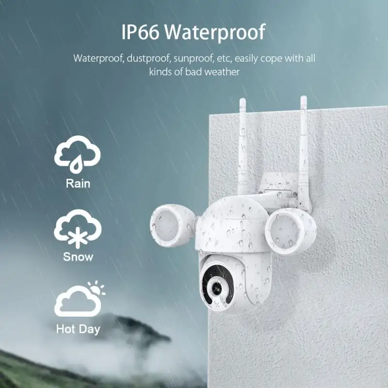 

3MP Security IP Camera Tuya WIFI Outdoor Wireless PTZ Speed Dome Camera Auto Tracking Detect Wired Network CCTV Smart Life APP