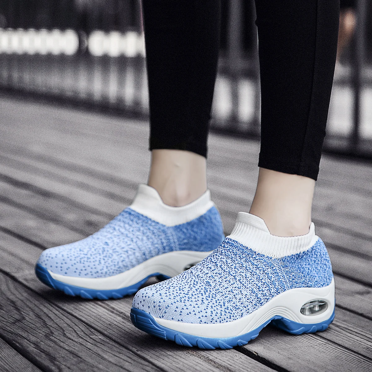 Platform Shoes Women 2020 New Running Air Cushion Loafers Female Zapatos De Mujer Breathable Sneakers Ladies Flats | Спорт и