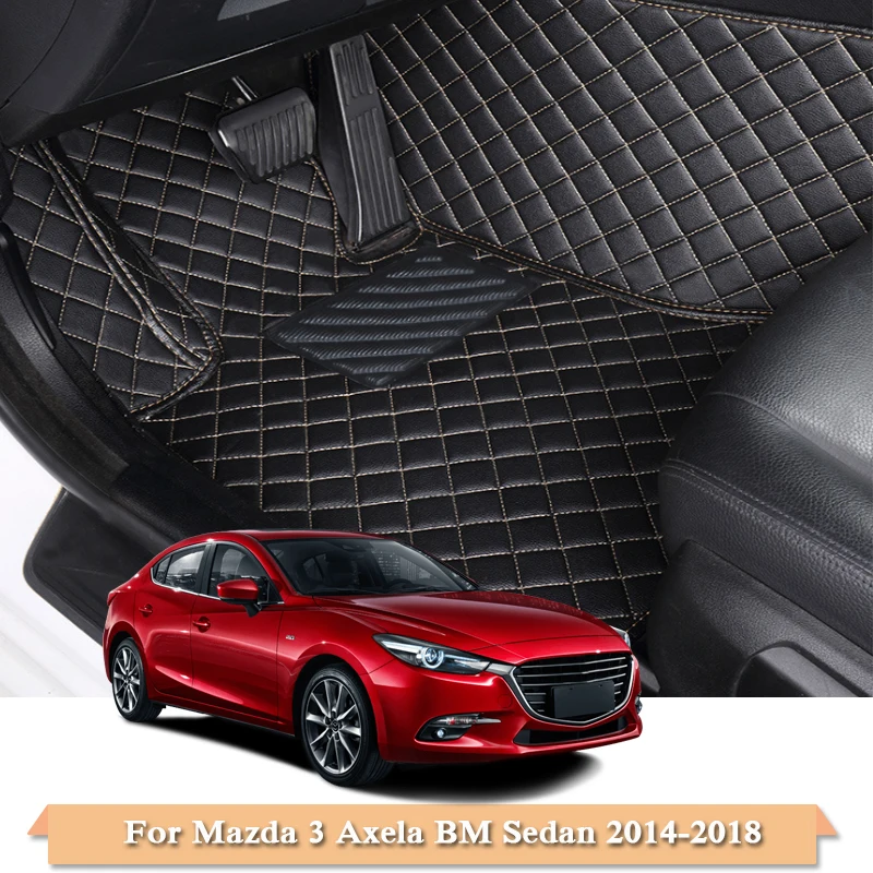 Полиуретановый автомобильный коврик для Mazda 3 Axela BM Sedan- M6 Atenza GJ GL 14-18 CX-3 15-19 5 мест LHD Автомобильный коврик для ног