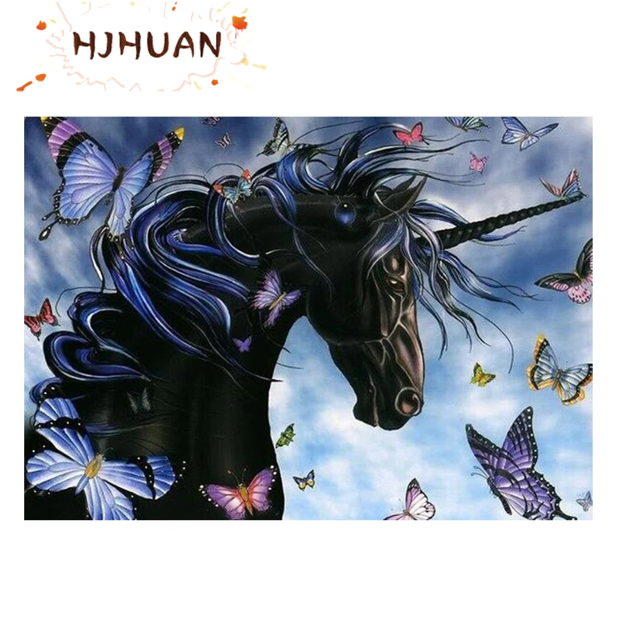 

Diamond embroidery Abstract horse butterfly Modern decor art mosaic diamond painting full square/round drill,New gift pictures